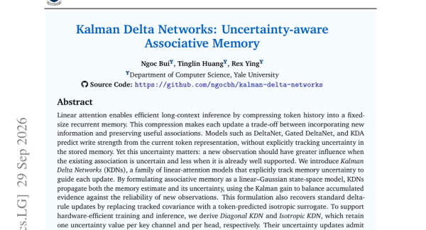 ������װһ�����ζ�̽������Kalman Delta Networks �����AI֪���Լ�"�ǵ�׼��׼"
