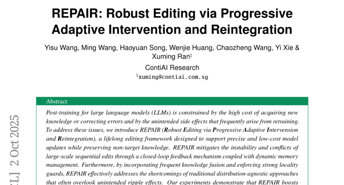 ContiAIƳREPAIRAIģҽһ׼޸֪ʶѵİ