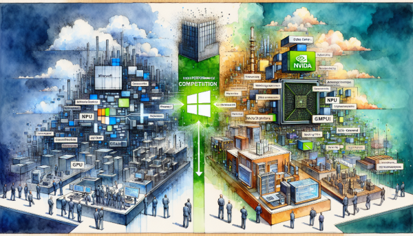 AI PC ֮����Microsoft �� NPU ִ���� Nvidia �� AI PC Ұ��