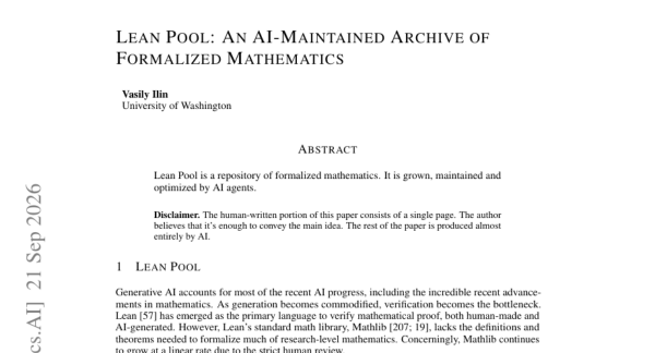 Lean Pool����AI��ʼ�Լ�ά��һ����ѧ֤����ͼ���