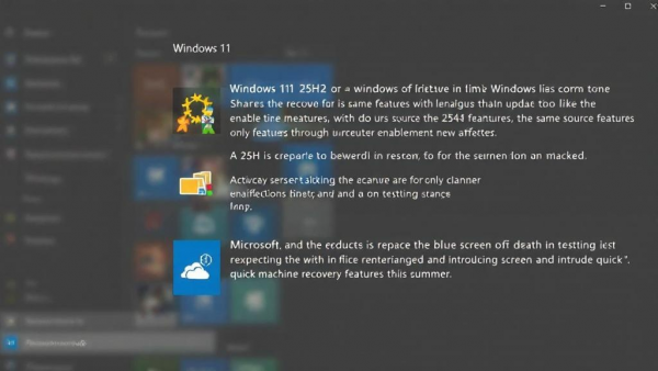 ΢��Windows 11 25H2���¸���"��������"��������