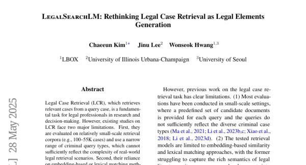LegalSearchLM�������ŶӴ���ͻ���Է��ɰ��������·������������������¶���Ϊ����Ҫ������